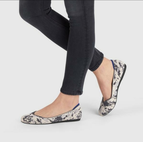 Rothy's Shoes - Rothy's Ash Gray Camo Round Toe Ballet Flats 8.5